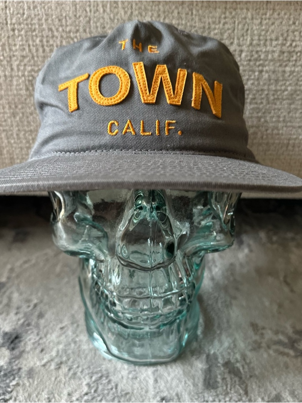 Oakland California “The Town” x Oaklandish Strapback Hat Grey